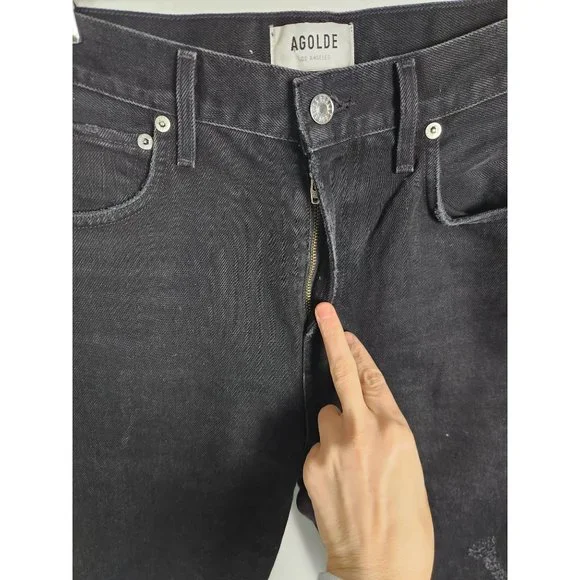 AGOLDE Women's Sz. 26 Cherie High Rise Straight In Distortion - Picture 3 of 7